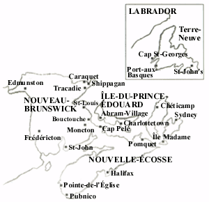 Carte Acadie